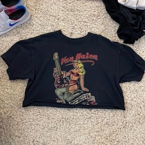 Van Halen Cropped Graphic Tee